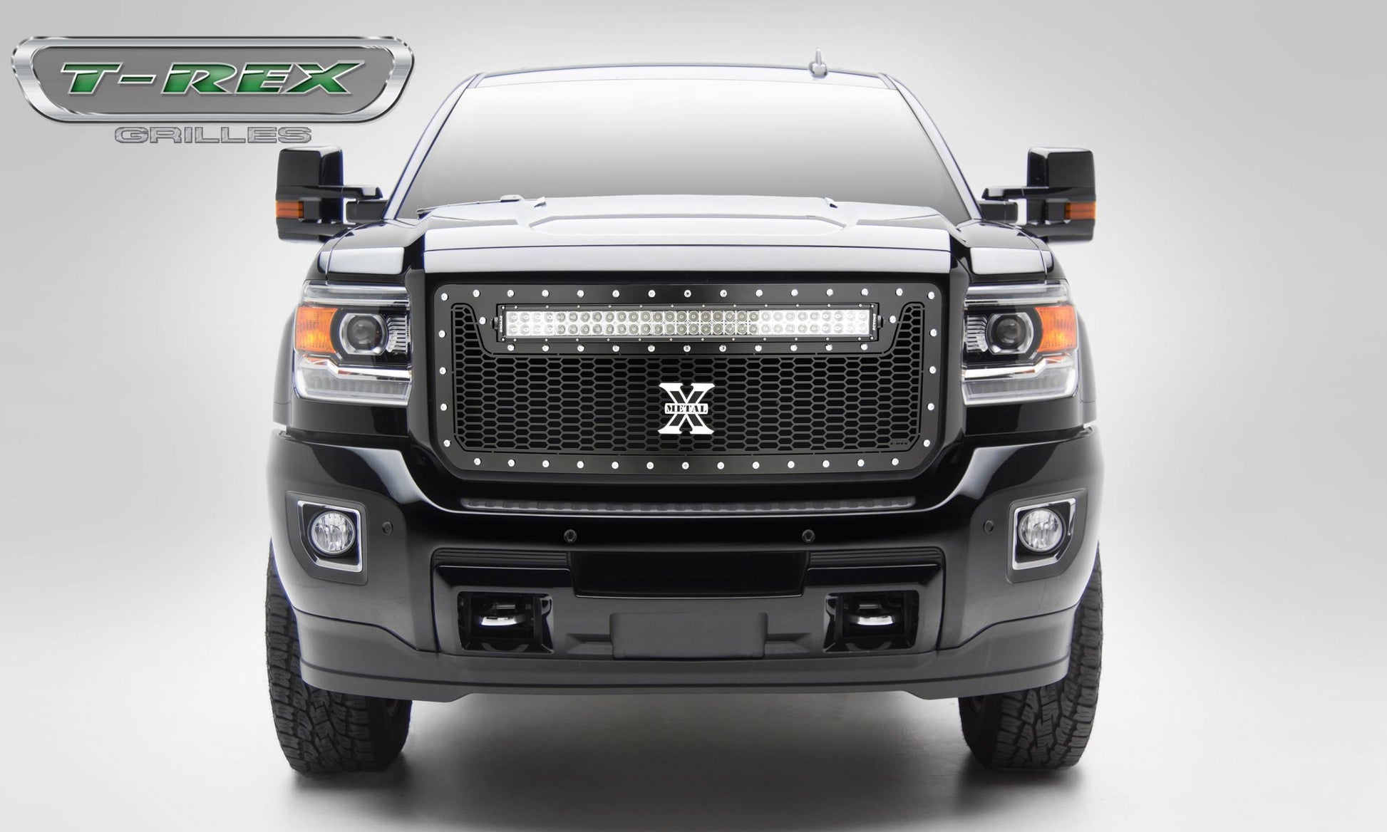 T-REX Grilles 7312111 Black Mild Steel Laser Cut Pattern Grille Fits 2015-2019 GMC Sierra 2500 Sierra 3500