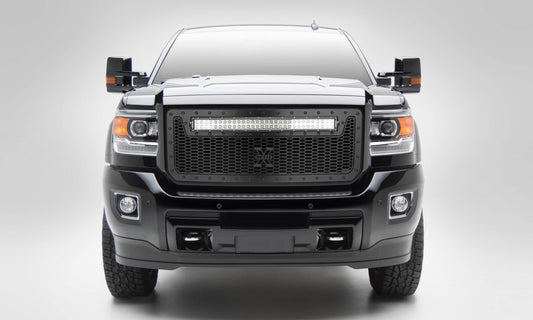 T-REX Grilles 7312111-BR Black Mild Steel Laser Cut Pattern Grille Fits 2015-2019 GMC Sierra 2500 Sierra 3500