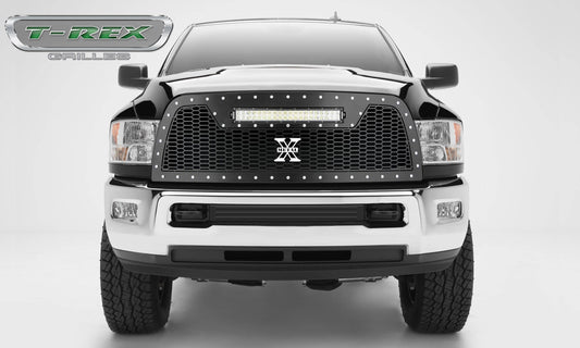 T-REX Grilles 7314521 Black Mild Steel Laser Cut Pattern Grille Fits 2013-2018 Ram 2500 3500