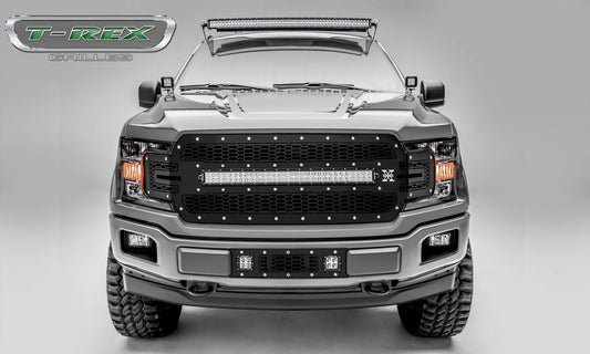 T-REX Grilles 7315711 Black Mild Steel Laser Cut Pattern Grille Fits 2018-2020 Ford F-150