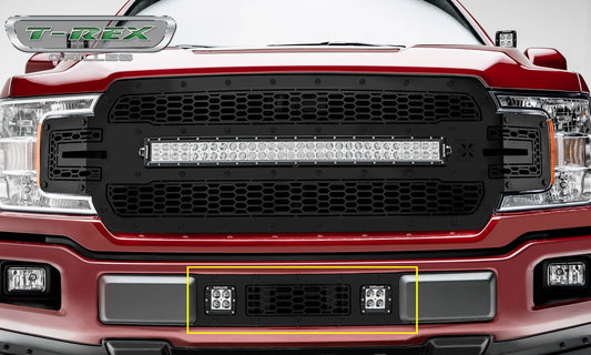 T-REX Grilles 7325711-BR Black Mild Steel Laser Cut Pattern Bumper Grille Fits 2018-2020 Ford F-150 Limited F-150 Lariat