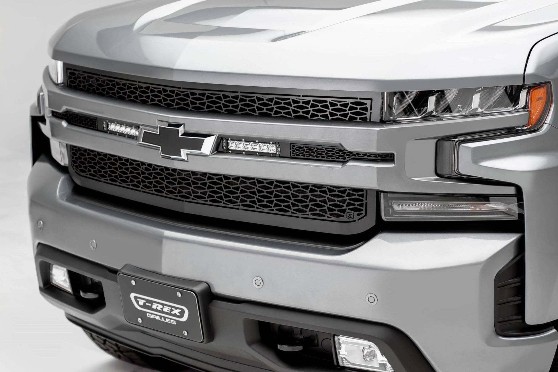 T-REX Grilles Z311261 Black Mild Steel Laser Cut Pattern Grille Fits 2019-2022 Chevrolet Silverado 1500