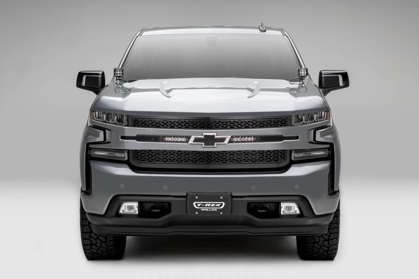 T-REX Grilles Z311261 Black Mild Steel Laser Cut Pattern Grille Fits 2019-2022 Chevrolet Silverado 1500