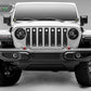 T-REX Grilles Z314931 Black Mild Steel Laser Cut Pattern Grille Fits 2020-2023 Jeep Gladiator Overland Gladiator Rubicon