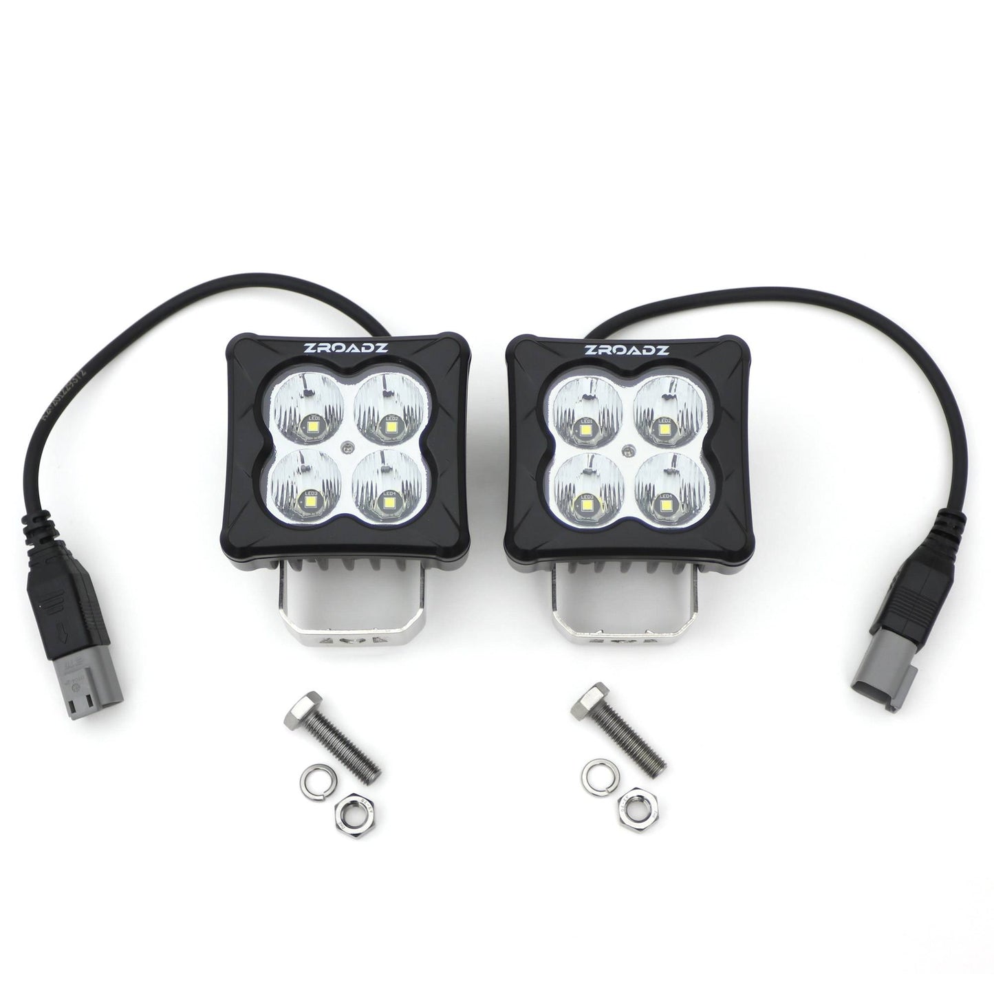 ZROADZ Z30BC20W-D3F-K Black Cast Aluminum/Polucarbonate Lens Pod Light Light Kit