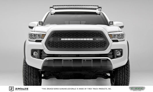 T-REX Grilles Z319411 Black Mild Steel Laser Cut Pattern Grille Fits 2016-2017 Toyota Tacoma