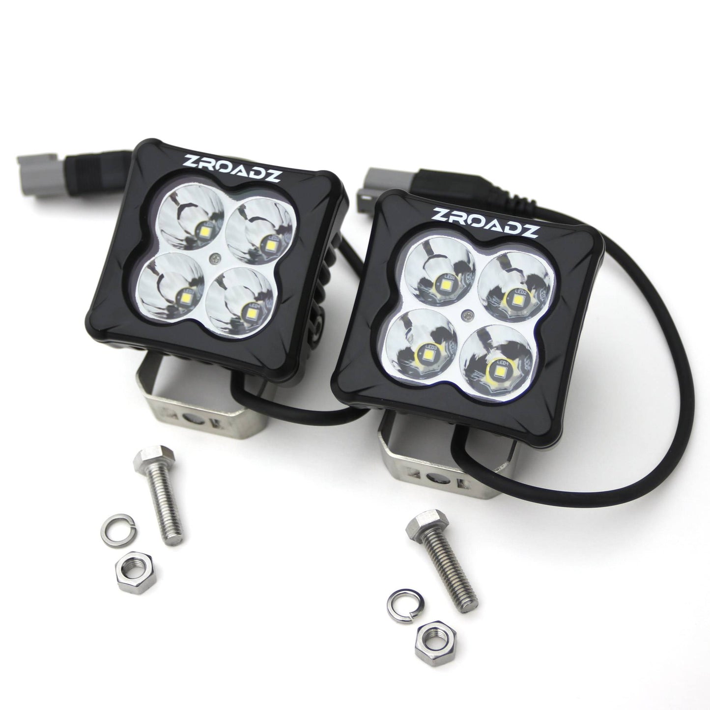 ZROADZ Z30BC20W-D3S-K Black Cast Aluminum/Polucarbonate Lens Pod Light Light Kit