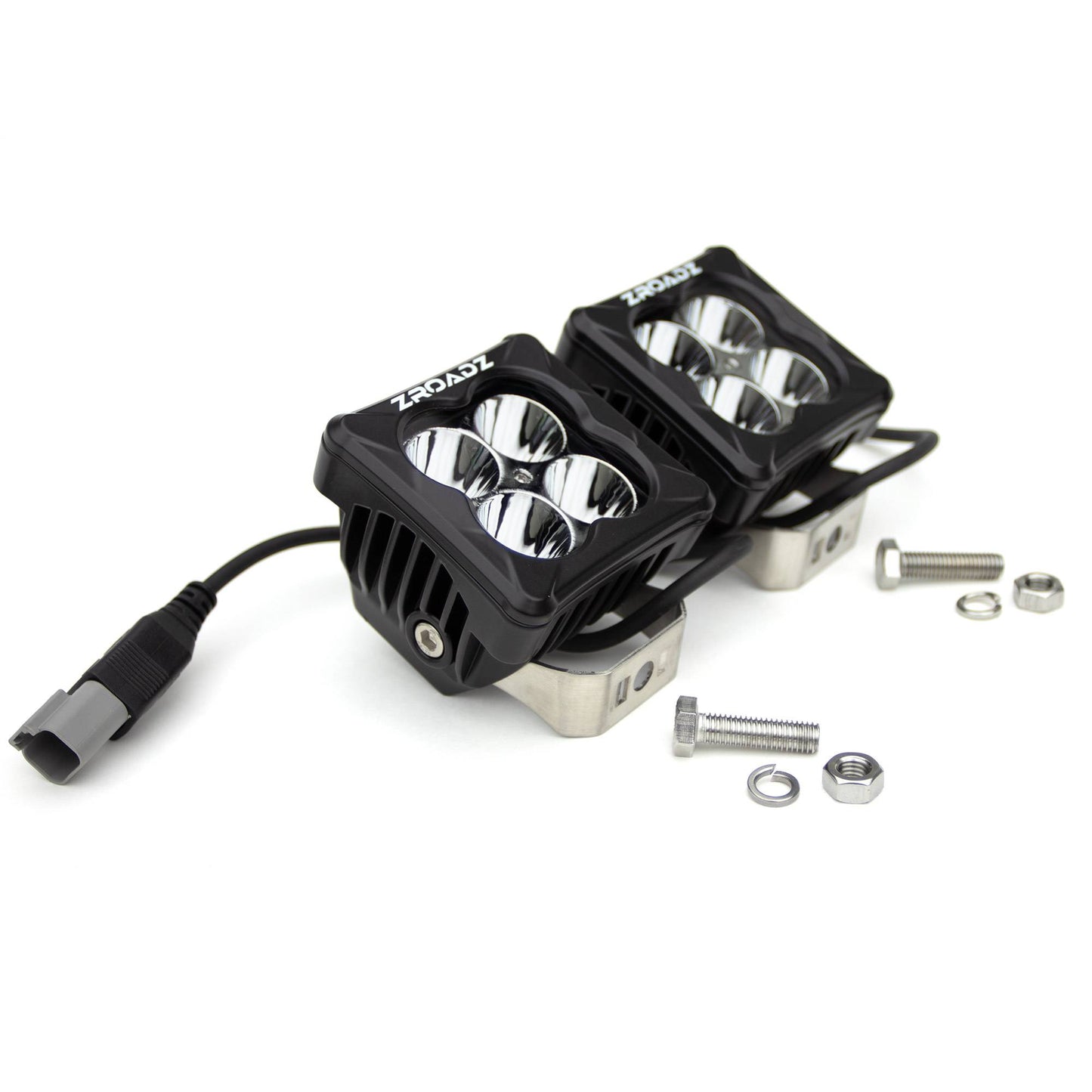 ZROADZ Z30BC20W-D3S-K Black Cast Aluminum/Polucarbonate Lens Pod Light Light Kit