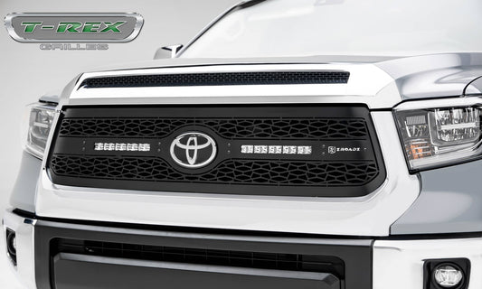 T-REX Grilles Z319661 Black Mild Steel Laser Cut Pattern Grille Fits 2018-2021 Toyota Tundra