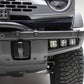ZROADZ Z325401-KITAW Black Mild Steel Front Bumper OEM Fog LED Kit Fits 2021-2023 Ford Bronco