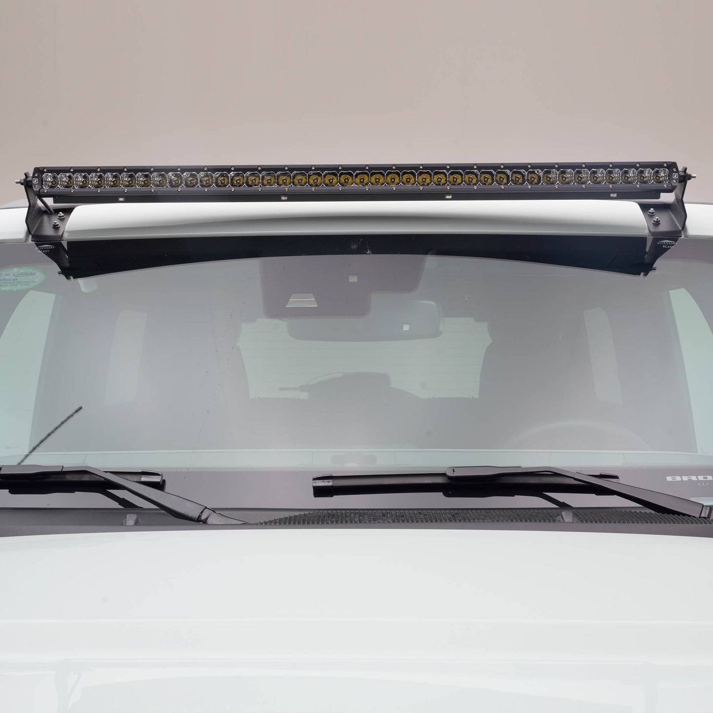 ZROADZ Z335401-KIT Black Mild Steel Front Roof LED Kit Fits 2021-2023 Ford Bronco