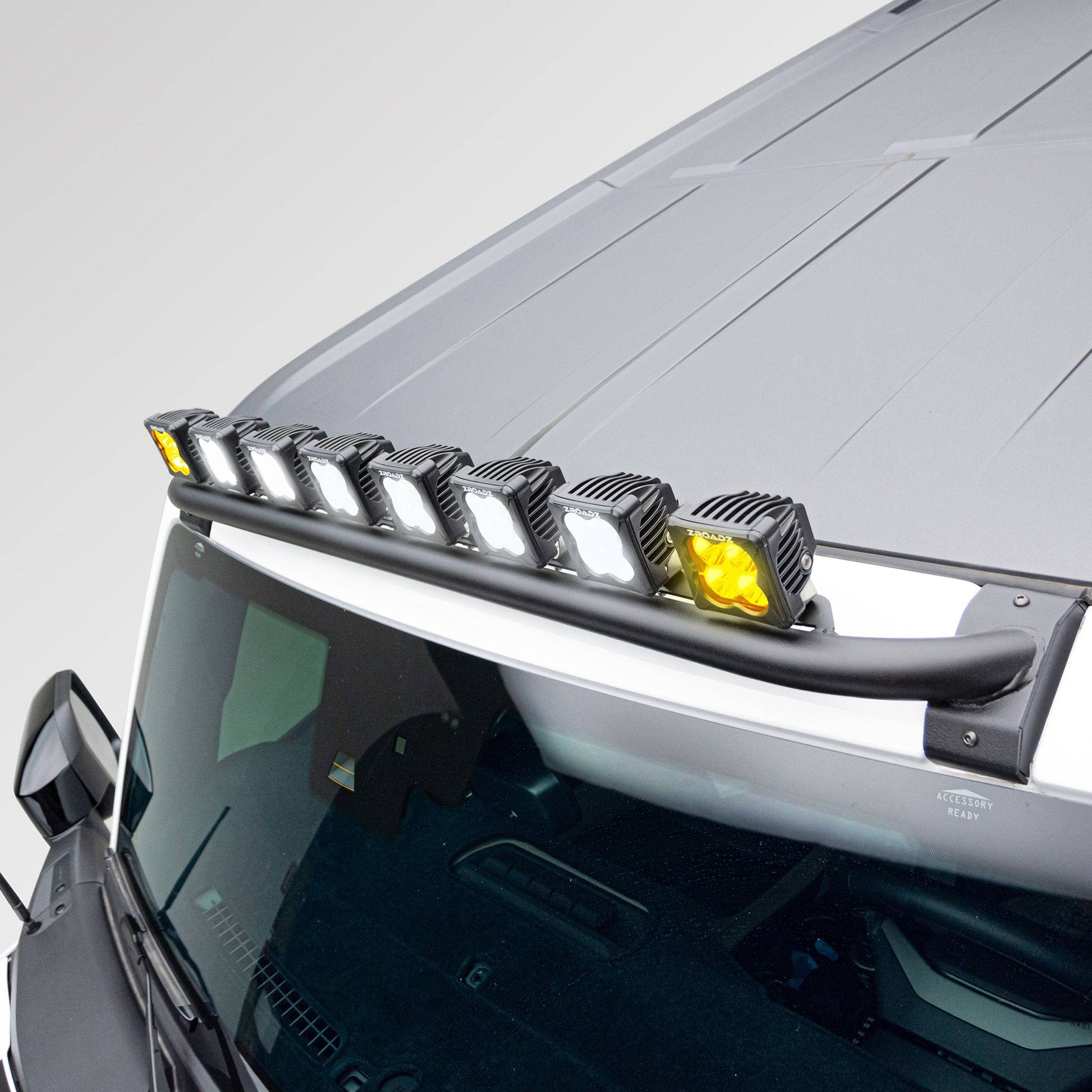 ZROADZ Z935401-KITAW Black Mild Steel Front Roof LED Kit Fits 2021-2023 Ford Bronco