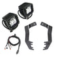 ZROADZ Z369671-KIT2 Black Mild Steel Hood Hinge LED Kit Fits 2022-2023 Toyota Tundra