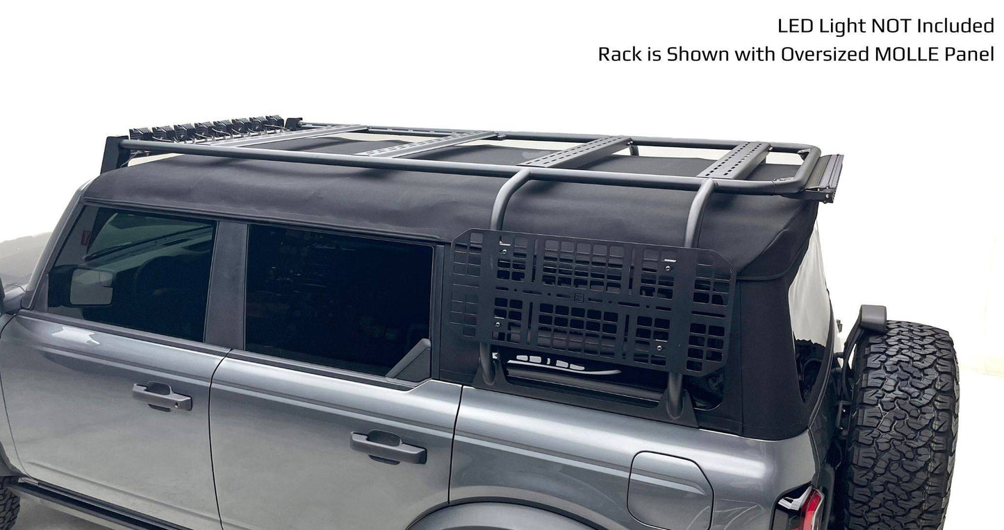 ZROADZ Z845491 Black Mild Steel Roof Rack Fits 2021-2023 Ford Bronco