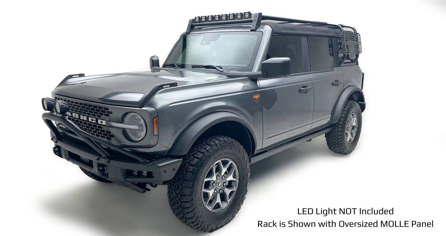 ZROADZ Z845471 Black Mild Steel Roof Rack Fits 2021-2023 Ford Bronco