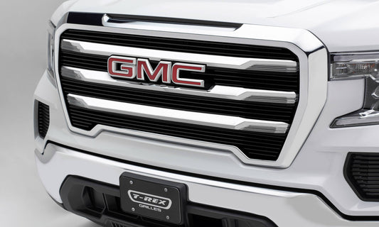 T-REX Grilles 21213B Black Aluminum Horizontal Grille Fits 2019-2022 GMC Sierra 1500 Sierra 1500 SLE Sierra 1500 Elevation