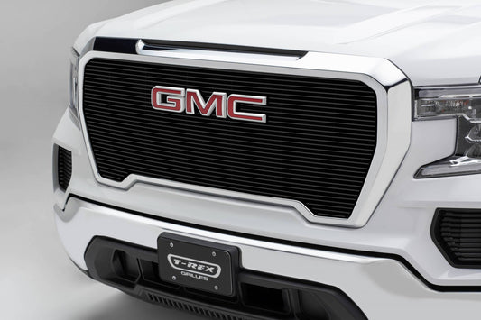 T-REX Grilles 20214B Black Aluminum Horizontal Grille Fits 2019-2022 GMC Sierra 1500 SLE Sierra 1500 SLT Sierra 1500 Eleveation Sierra 1500 AT4 Sierra 1500 Denali
