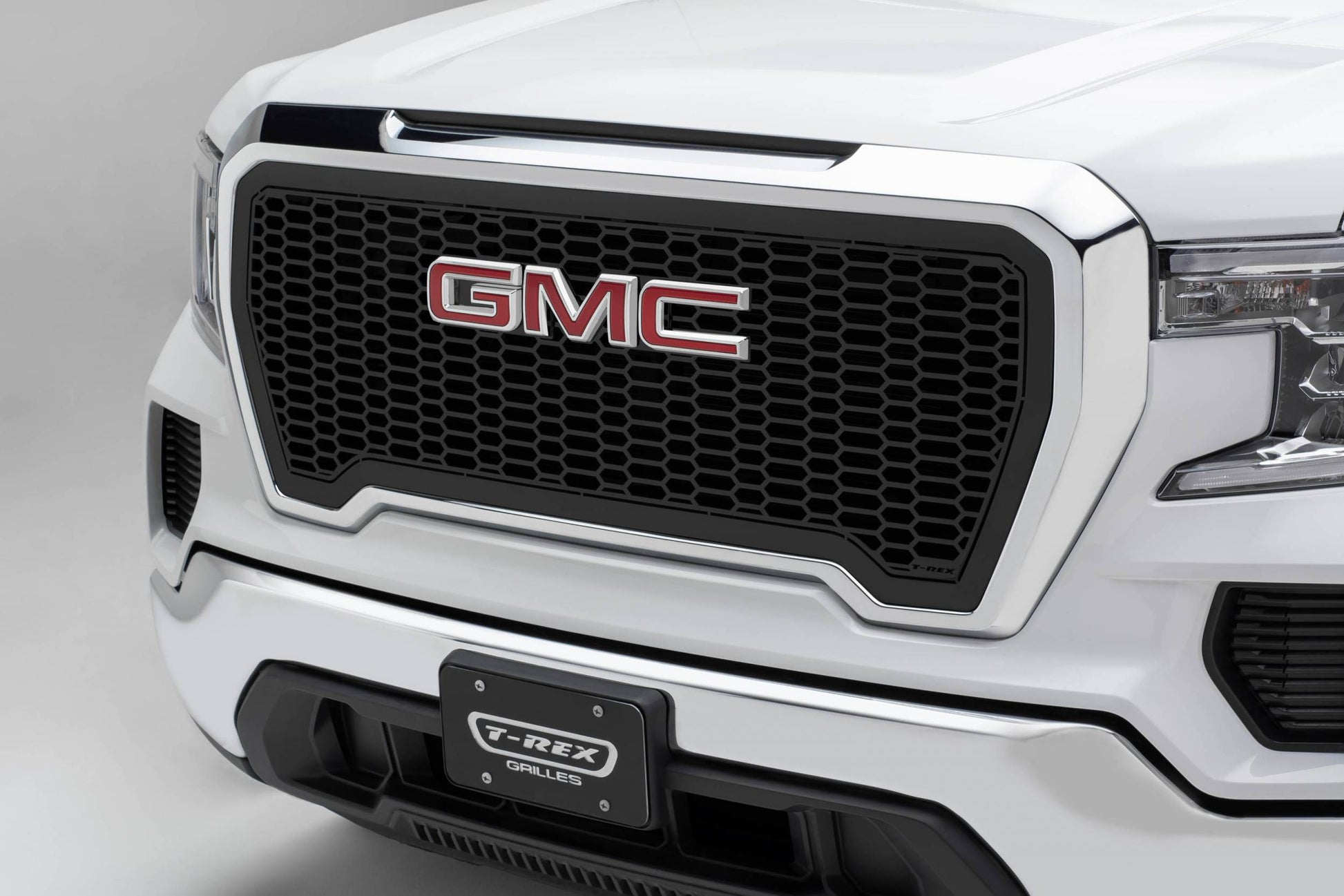 T-REX Grilles 7712281 Black Mild Steel Laser Cut Pattern Grille Fits 2019-2022 GMC Sierra 1500 SLE Sierra 1500 SLT Sierra 1500 Eleveation Sierra 1500 AT4 Sierra 1500 Denali