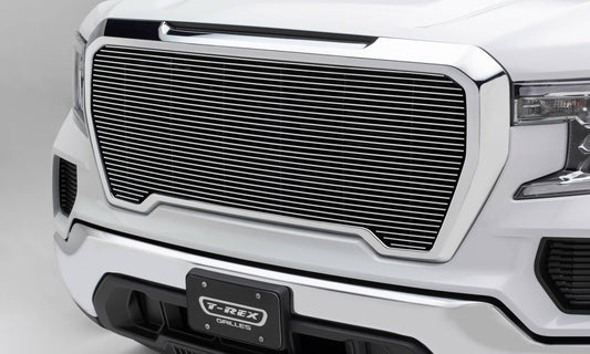 T-REX Grilles 20213 Polished Aluminum Horizontal Grille Fits 2019-2022 GMC Sierra 1500 SLE Sierra 1500 SLT Sierra 1500 Eleveation Sierra 1500 AT4 Sierra 1500 Denali