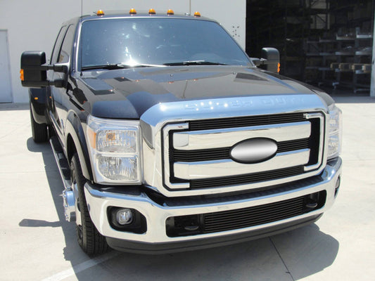 T-REX Grilles 21546B Black Aluminum Horizontal Grille Fits 2011-2016 Ford F-250 F-350 F-450 F-550