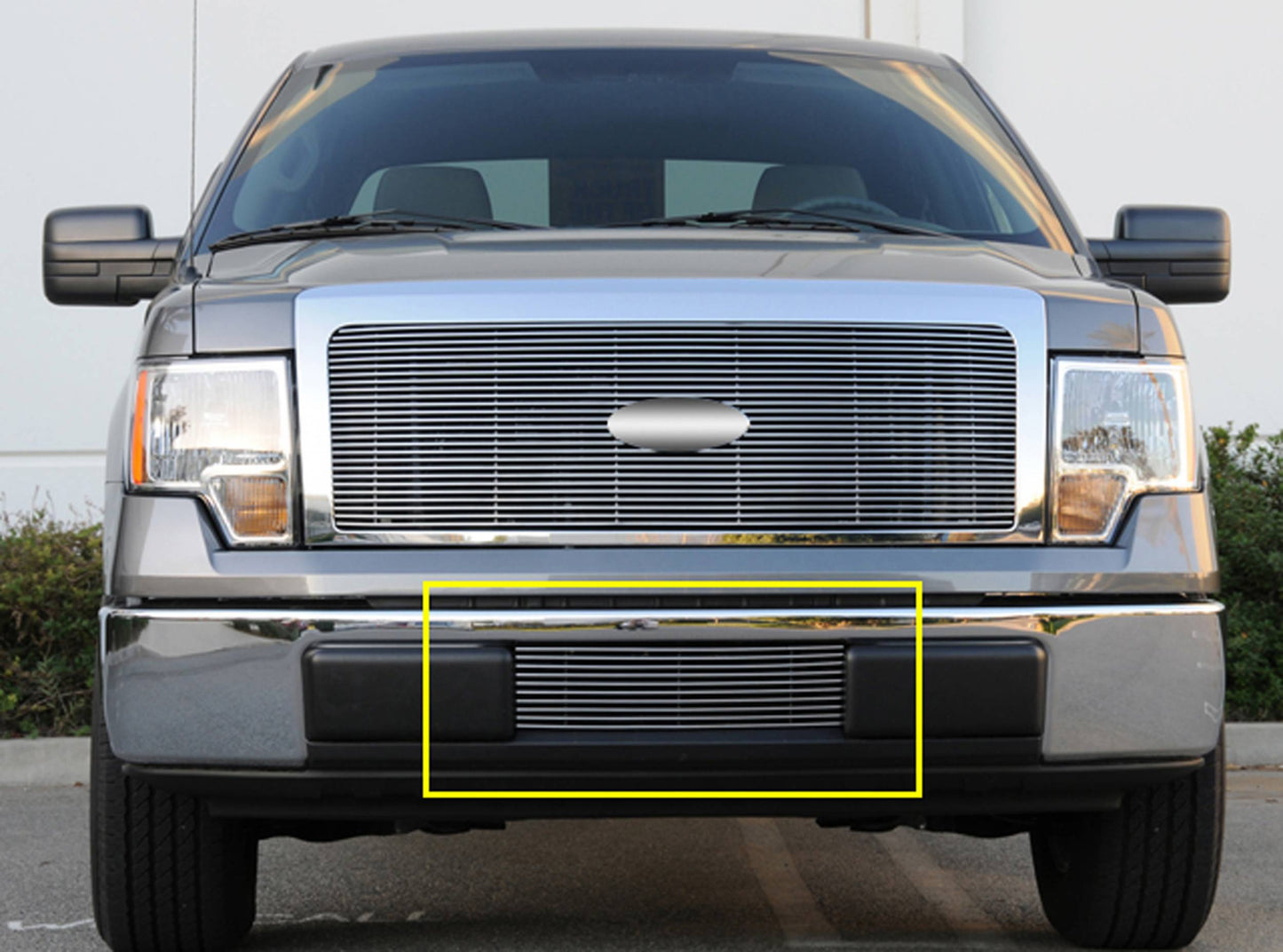 T-REX Grilles 25569 Polished Aluminum Horizontal Bumper Grille Fits 2013-2014 Ford F-150