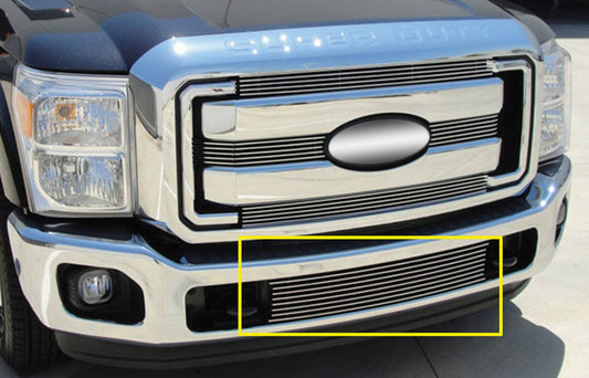 T-REX Grilles 25546 Polished Aluminum Horizontal Bumper Grille Fits 2011-2016 Ford F-250 F-350 F-450 F-550