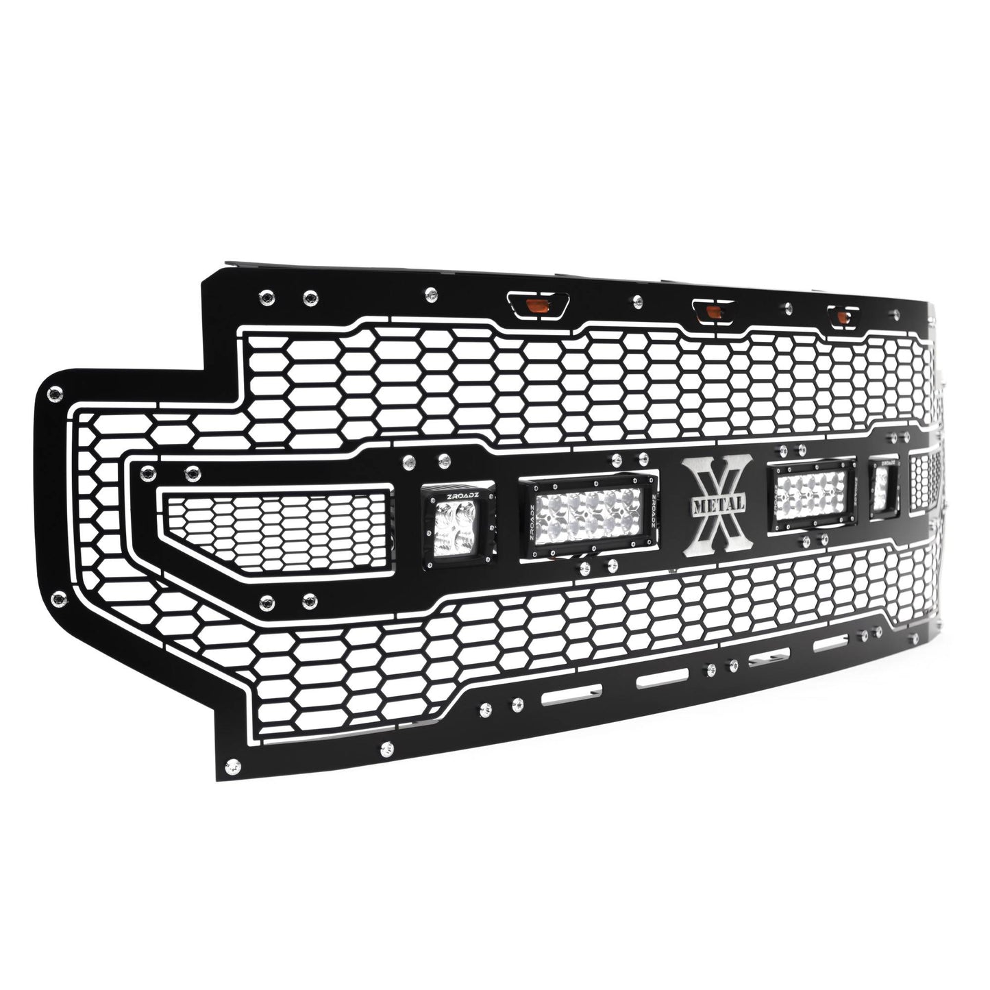 T-REX Grilles 7315571 Black Mild Steel Laser Cut Pattern Grille Fits 2020-2022 Ford SuperDuty F-250/F-350/F-450/F-550