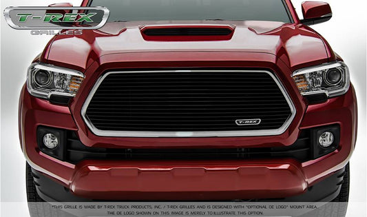 T-REX Grilles 20942B Black Aluminum Horizontal Grille Fits 2016-2017 Toyota Tacoma