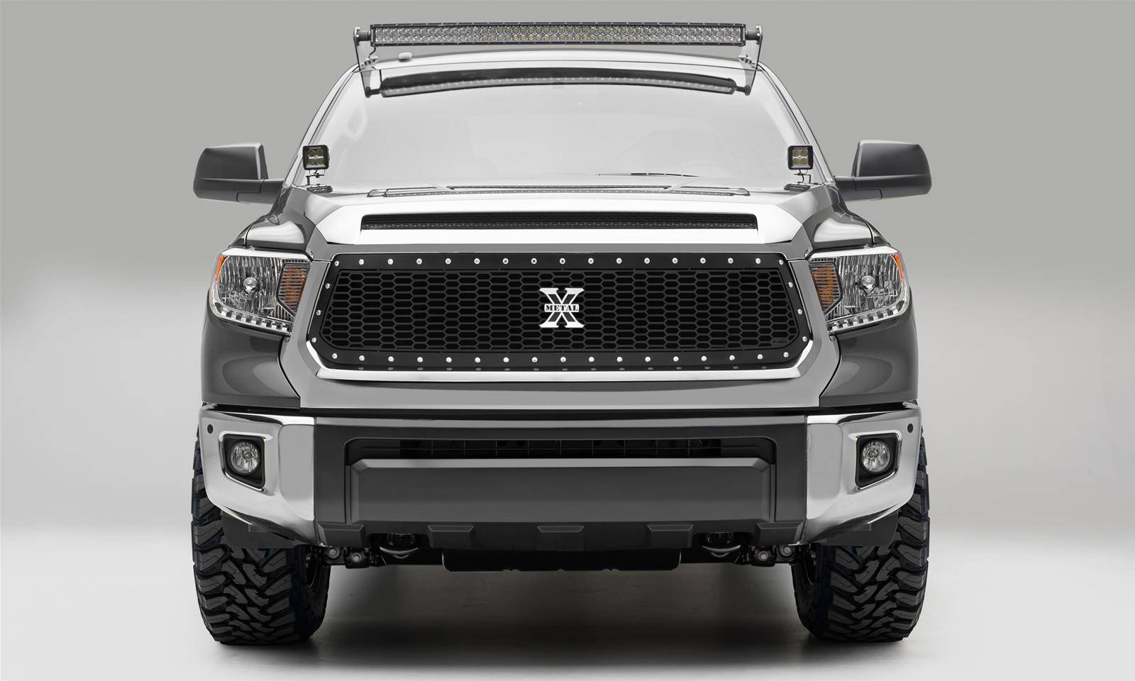 T-REX Grilles 7719641 Black Mild Steel Laser Cut Pattern Grille Fits 2014-2017 Toyota Tundra