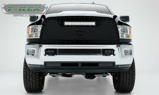 T-REX Grilles 6314531-BR Black Mild Steel Small Mesh Grille Fits 2010-2012 Ram 2500 3500