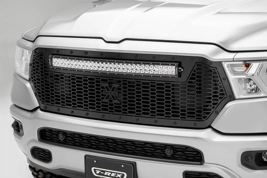 T-REX Grilles 7314651-BR Black Mild Steel Laser Cut Pattern Grille Fits 2019-2023 Ram 1500 Laramie 1500 Lone Star 1500 Big Horn 1500 Tradesman