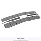 APS GR03FEF55J Main Upper Black Stainless Steel Billet Grille Fits 2019-2023 Chevy Silverado 1500