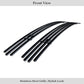 APS GR03FEG05J Main Upper Black Stainless Steel Billet Grille Fits 1998-2005 Chevy Blazer