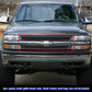APS GR03GEG01H Main Upper Black Wire Mesh Grille Fits 1999-2002 Chevy Silverado 1500