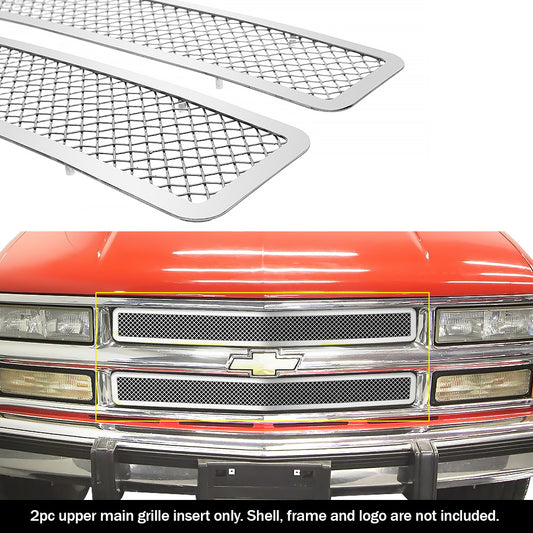 APS GR03GEG06T Main Upper Mesh Grille Fits 1994-1999 Chevy Blazer