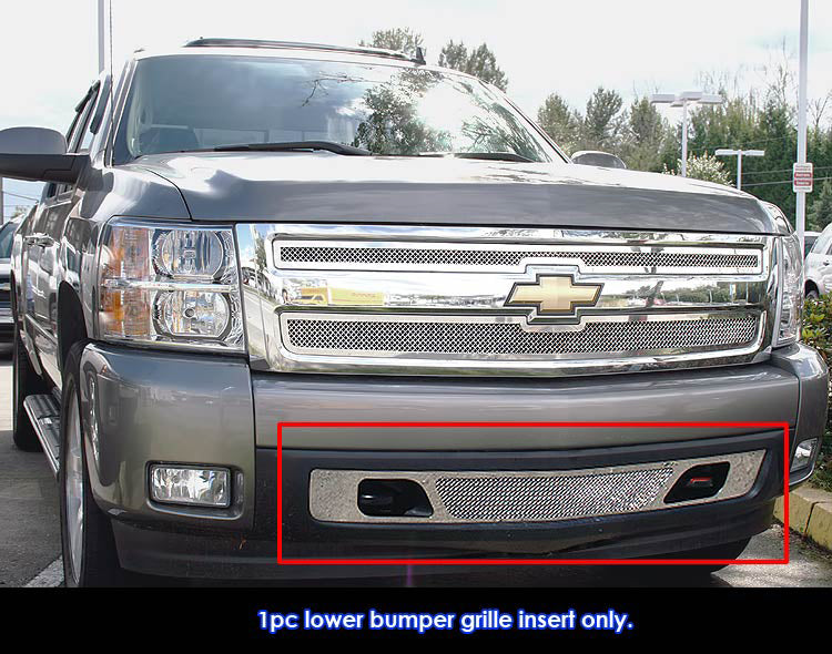 APS GR03GEG67T Lower Bumper Mesh Grille Fits 2007-2013 Chevy Silverado 1500