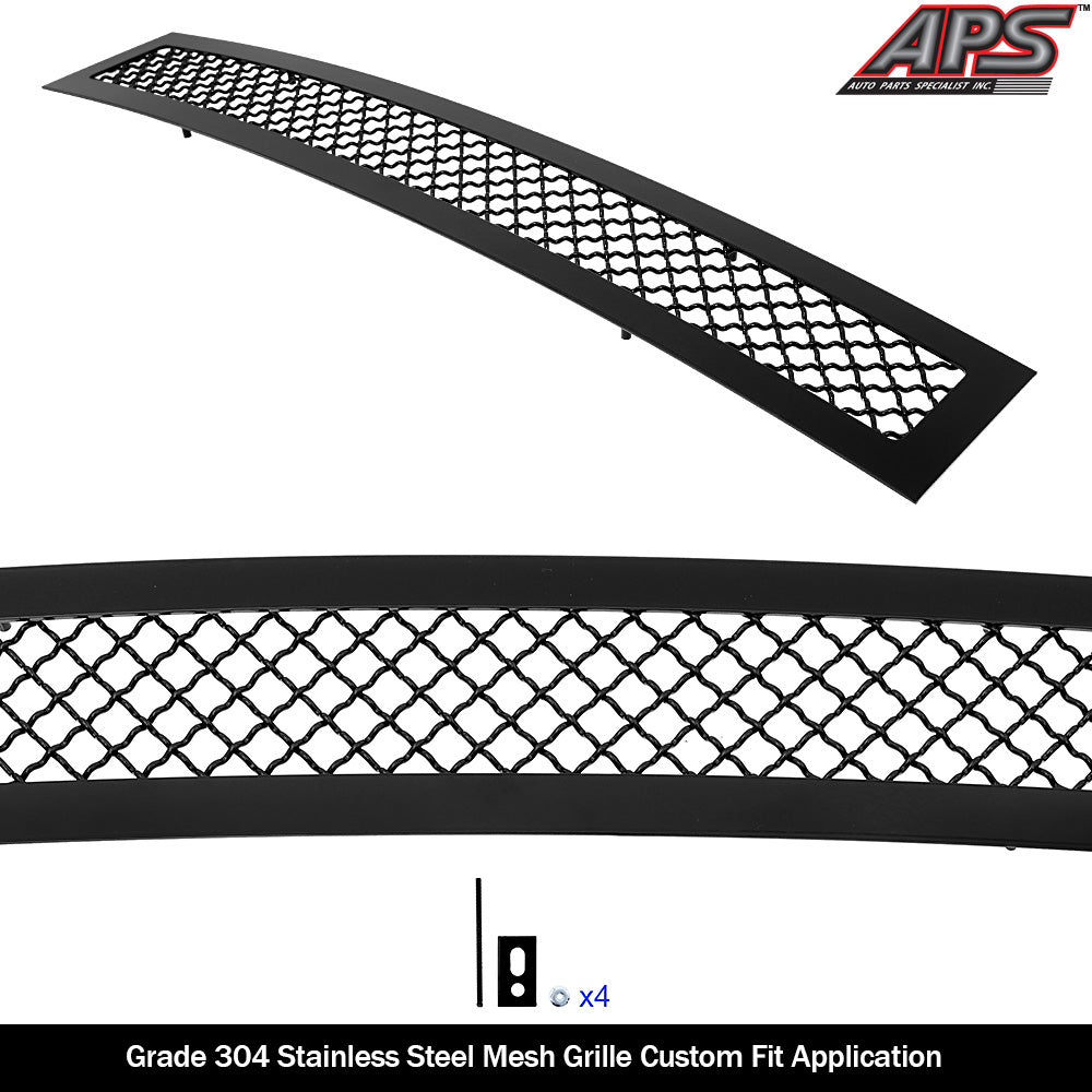 APS GR03GEJ14K Lower Bumper Black Wire Mesh Grille Fits 2020-2023 Chevy Silverado 2500