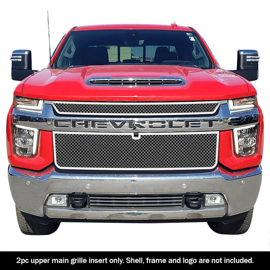 APS GR03GEJ69S Main Upper Mesh Grille Fits 2020-2023 Chevy Silverado 2500