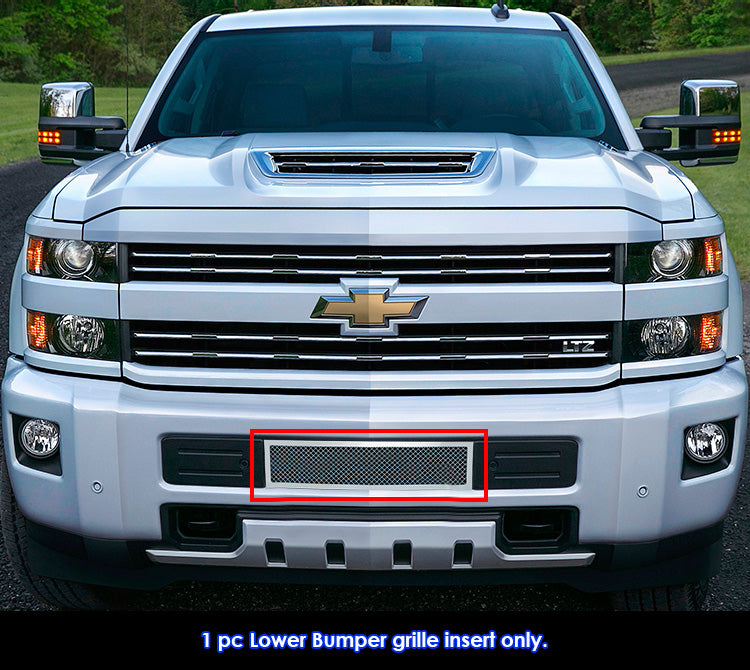 APS GR03GFC19T Lower Bumper Mesh Grille Fits 2015-2019 Chevy Silverado 2500 HD