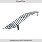 APS GR03HEC04S Lower Bumper Stainless Steel Billet Grille Fits 2003-2006 Chevy Silverado 1500