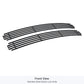 APS GR03HEJ11J Main Upper Black Stainless Steel Billet Grille Fits 1994-1999 Chevy Blazer