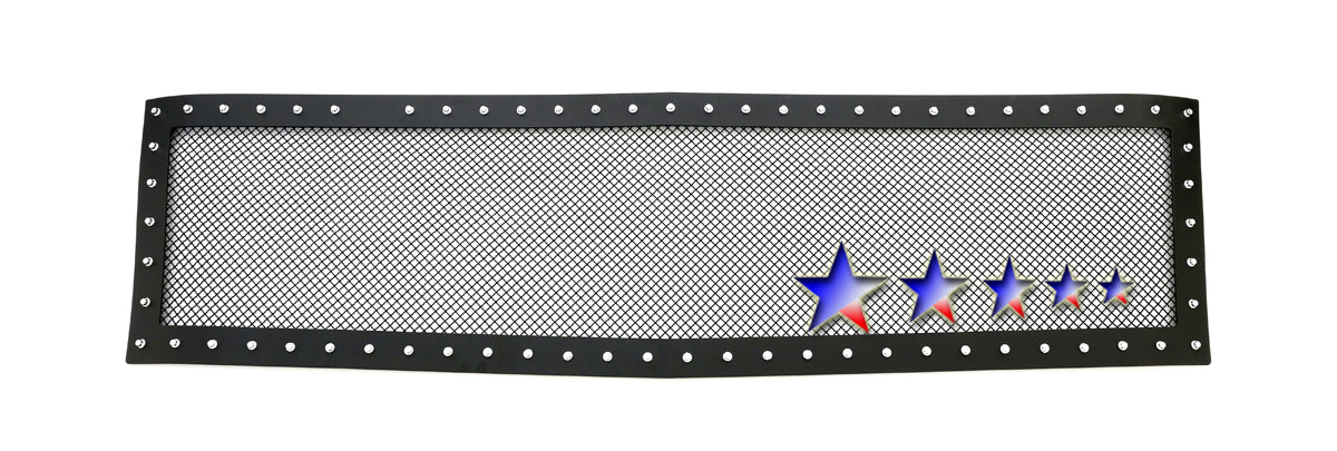 APS GR03LEA59H Main Upper Rivet Grille Fits 2007-2010 Chevy Silverado 2500