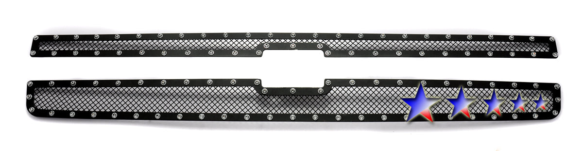 APS GR03LEA70H Main Upper Rivet Grille Fits 2007-2013 Chevy Silverado 1500