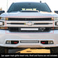 APS GR03LEE55L Main Upper Rivet Grille Fits 2019-2023 Chevy Silverado 1500
