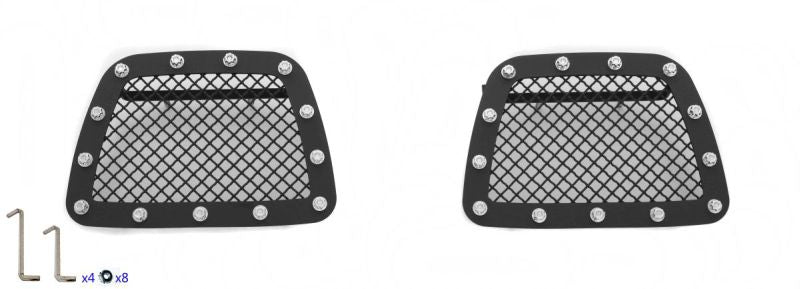 APS GR03LFD67H Tow Hook Rivet Grille Fits 2007-2014 Chevy Avalanche