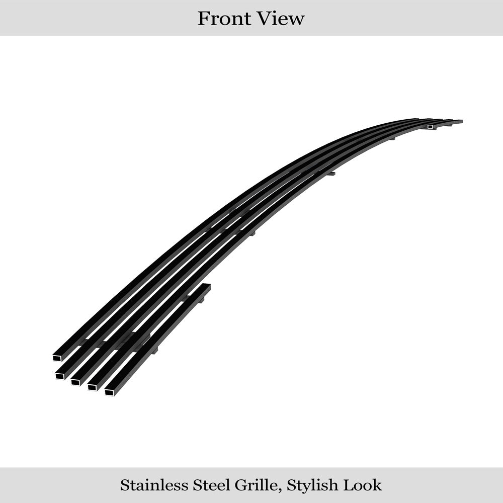APS GR04FEI20J Lower Bumper Black Stainless Steel Billet Grille Fits 2013-2021 Ram 1500
