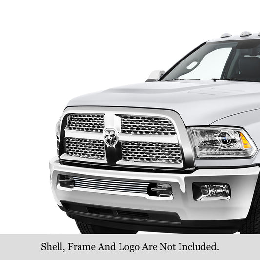 APS GR04FFC32S Lower Bumper Stainless Steel Billet Grille Fits 2010-2018 Ram 2500