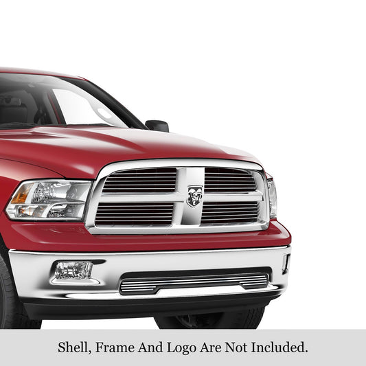 APS GR04FFG25S Lower Bumper Stainless Steel Billet Grille Fits 2009-2010 Dodge Ram 1500