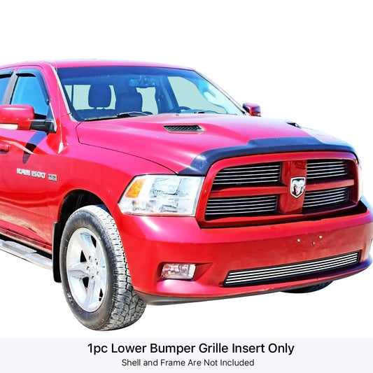 APS GR04FFH83C Lower Bumper Stainless Steel Billet Grille Fits 2009-2010 Dodge Ram 1500