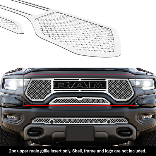 APS GR04GEB31S Main Upper Mesh Grille Fits 2021-2023 Ram 1500